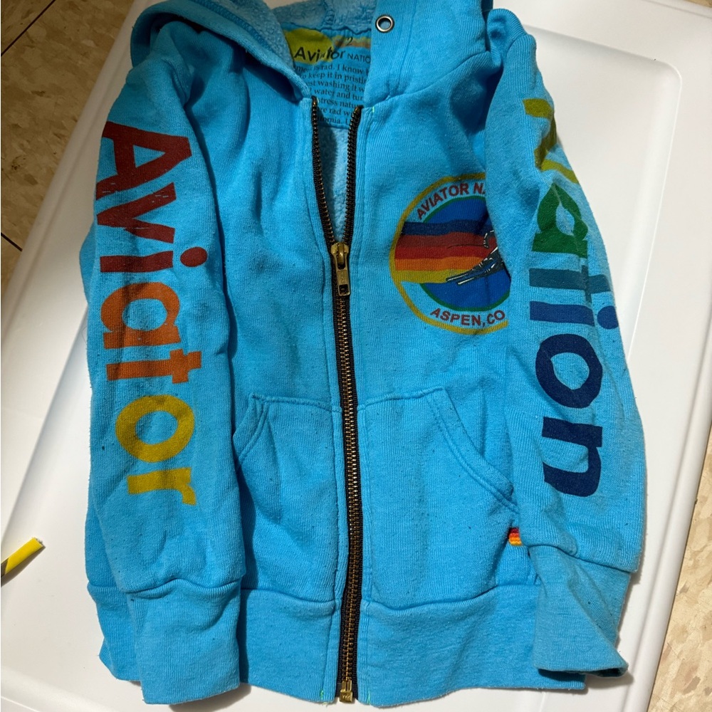 Aviator Nation Kids Blue Hoodie